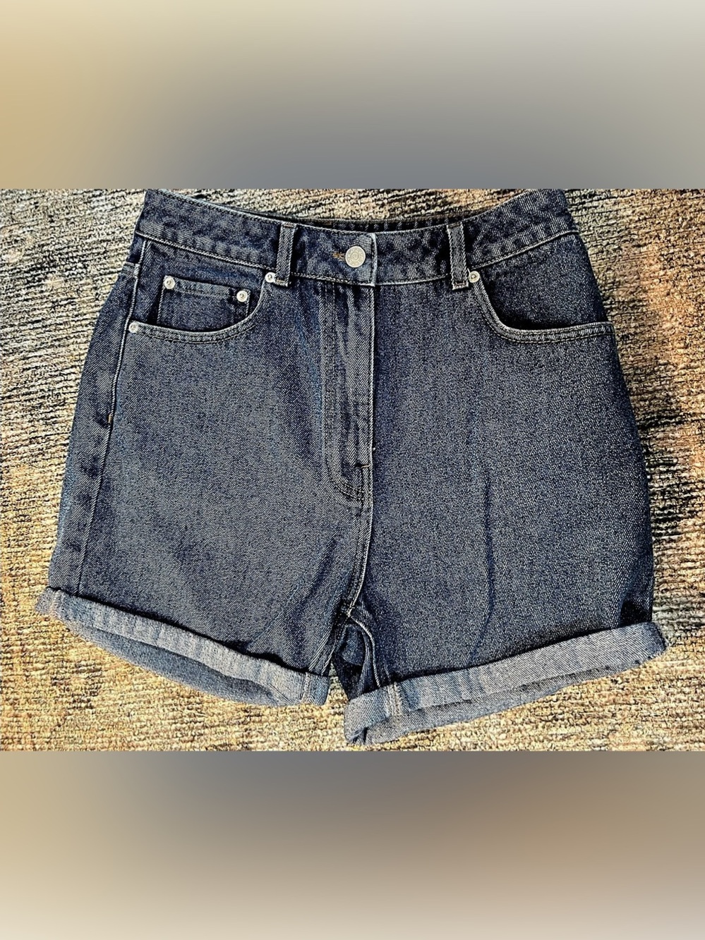 NA-KD Turn Up Mom Shorts Series 13 Blue Size 4